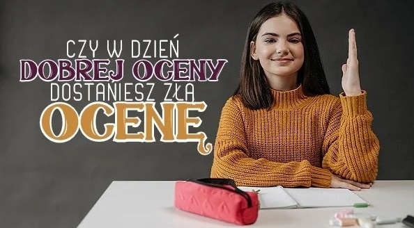 Uczennica dzień dobrej oceny